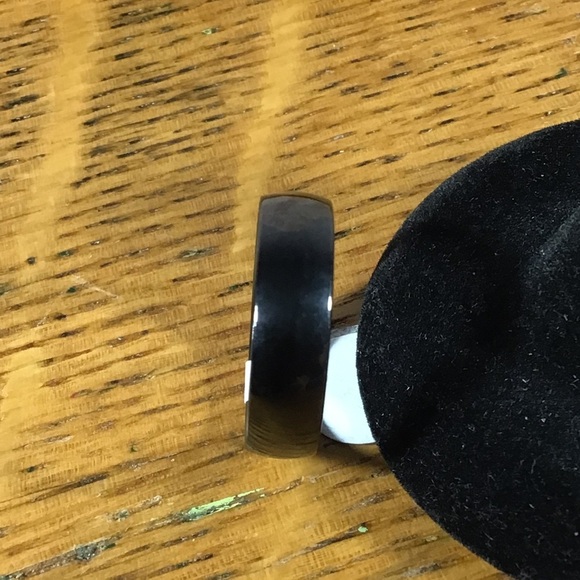 Black Stainless Steel Band Ring - Picture 5 of 5